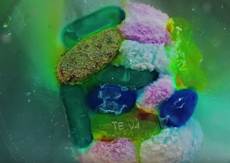 Watching Pills Dissolve in Macro Timelapse is Incredibly Satisfying