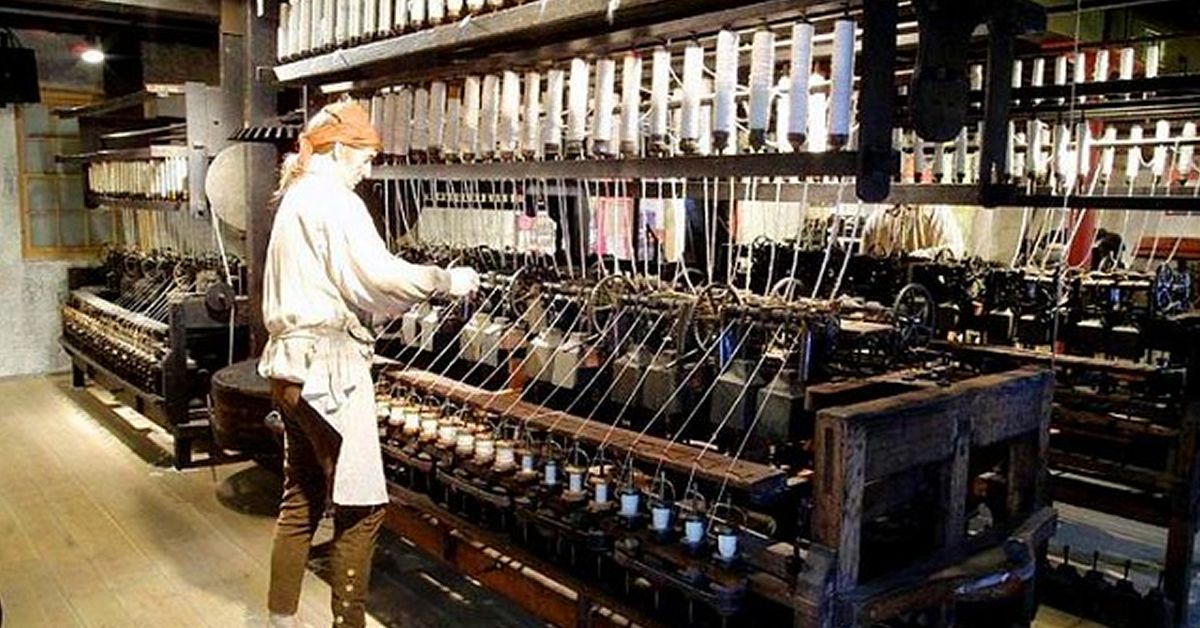 Richard Arkwright and His Wonderful Machine The Water Frame