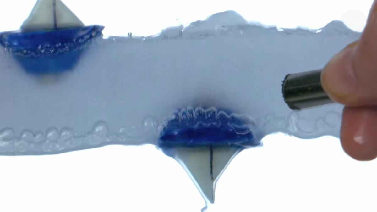 Inverted Gravity Experiment Sees Toy Boat Float Upside Down Inverted Gravity Experiment Sees Toy Boat Float Upside Down