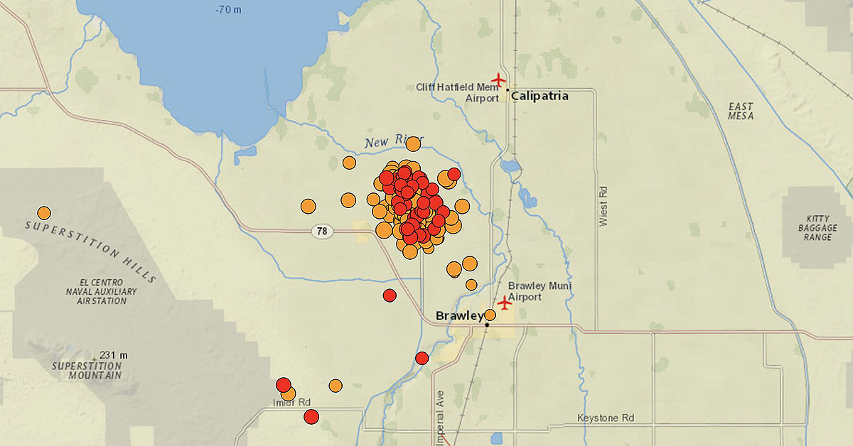 600 earthquakes