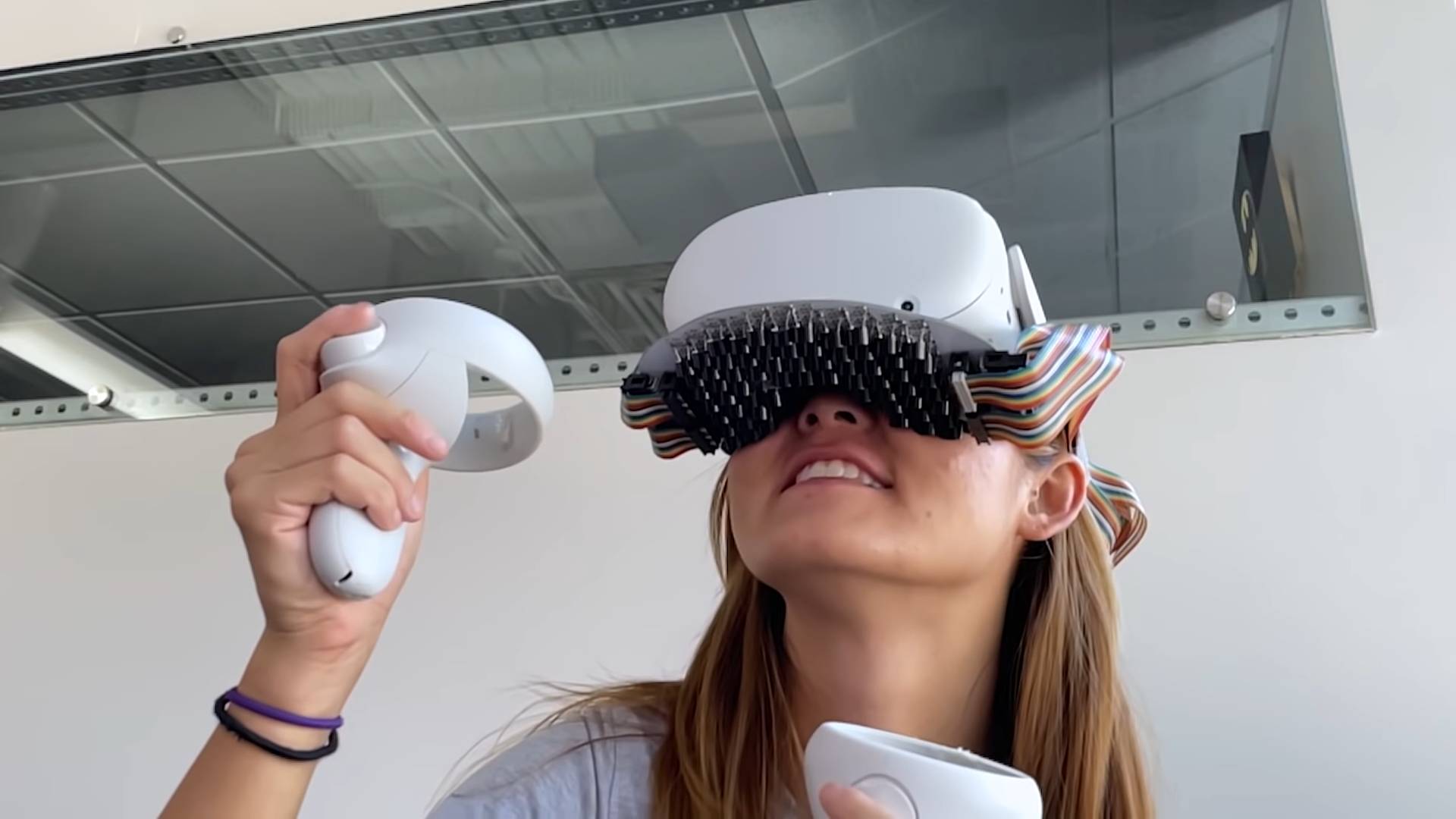 Virtual reality kissing is finally here. And it features realtime haptics