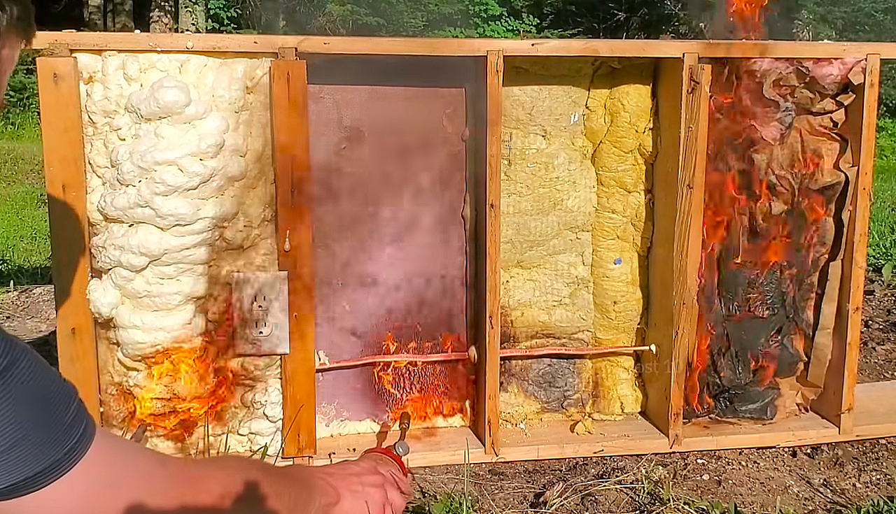 Comparing the Burnability of Fire Insulation Materials