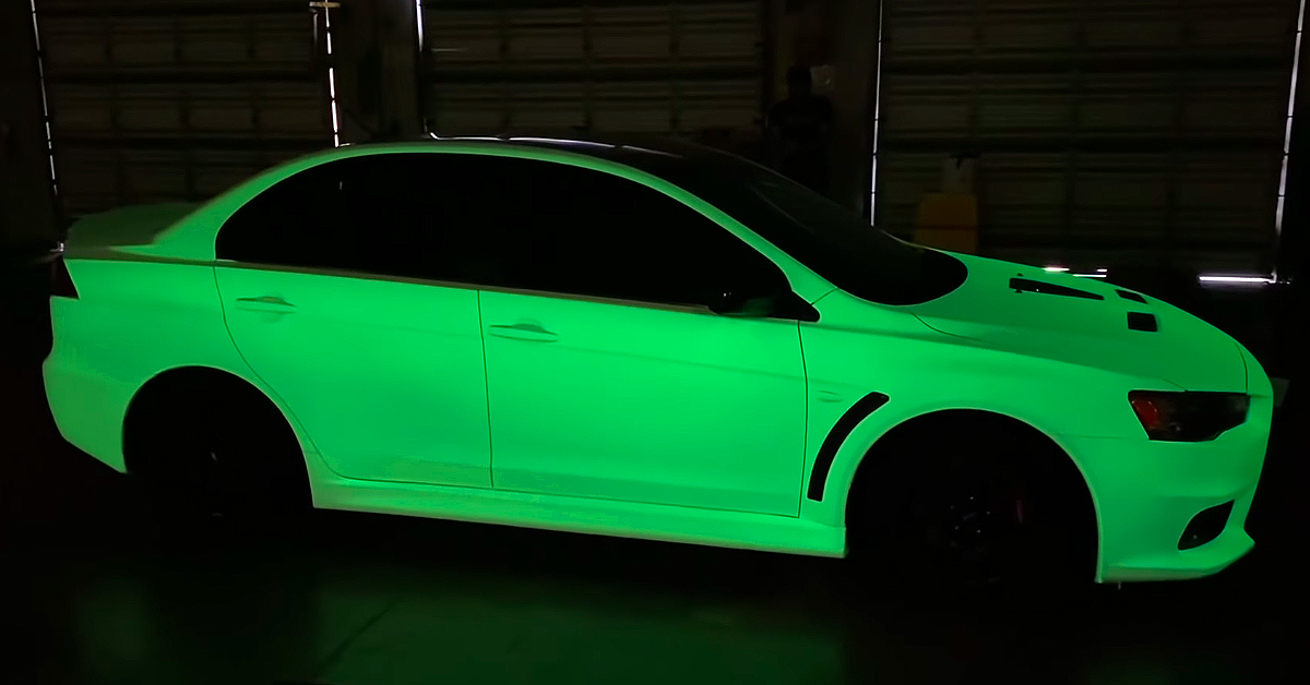 Spraying A Car In World s Brightest Glow In The Dark Paint Spraying A Car In World s Brightest Glow In The Dark Paint
