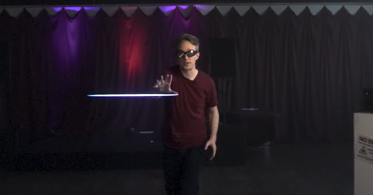 YouTuber Stops Laser Beam in MidAir with His Bare Hands